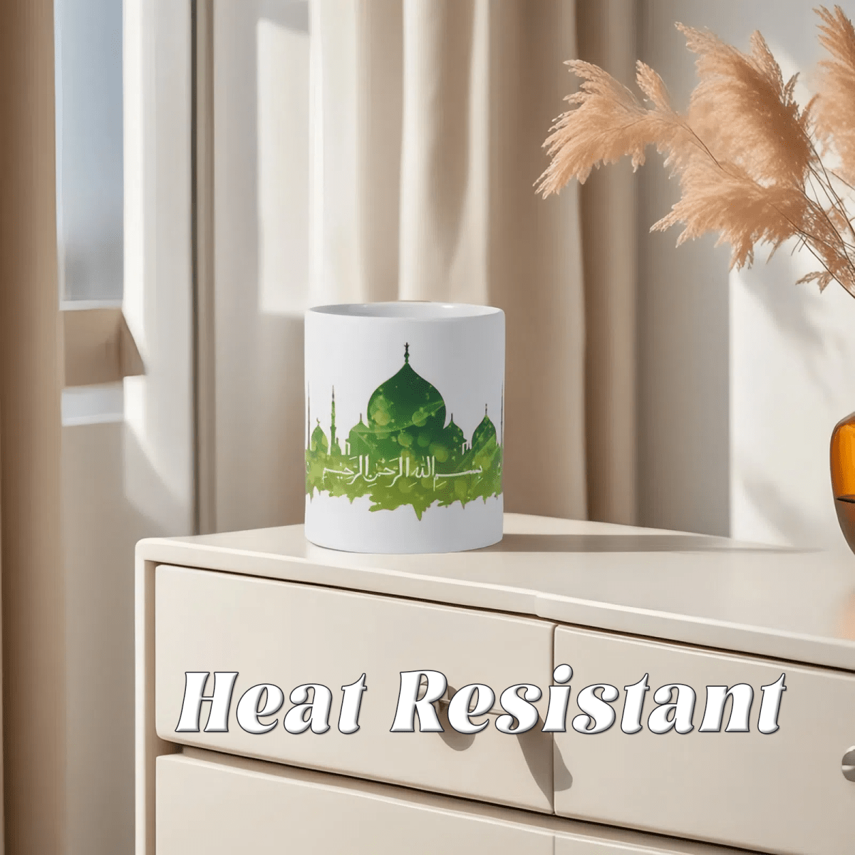 3D Thermal Transfer Printing Pixel-Perfect Muslim Photo Mug Cup(MC01)