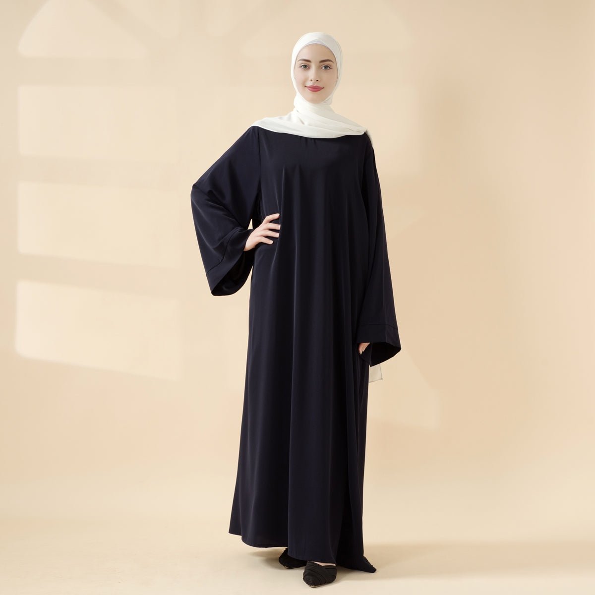 Essential Premium Loose Fit Abaya 2-Piece Set with Versatile Pockets (MA120)