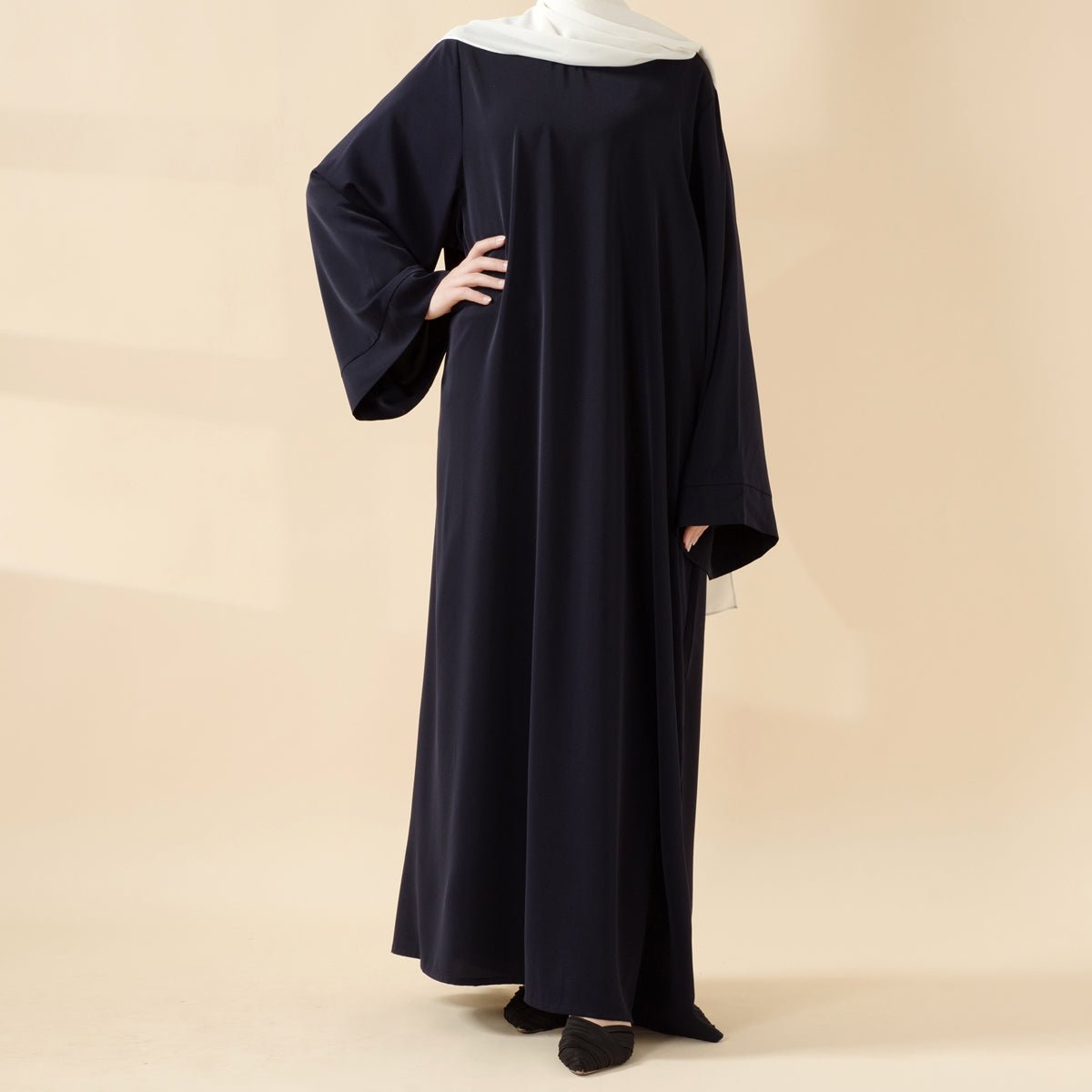 Essential Premium Loose Fit Abaya 2-Piece Set with Versatile Pockets (MA120)