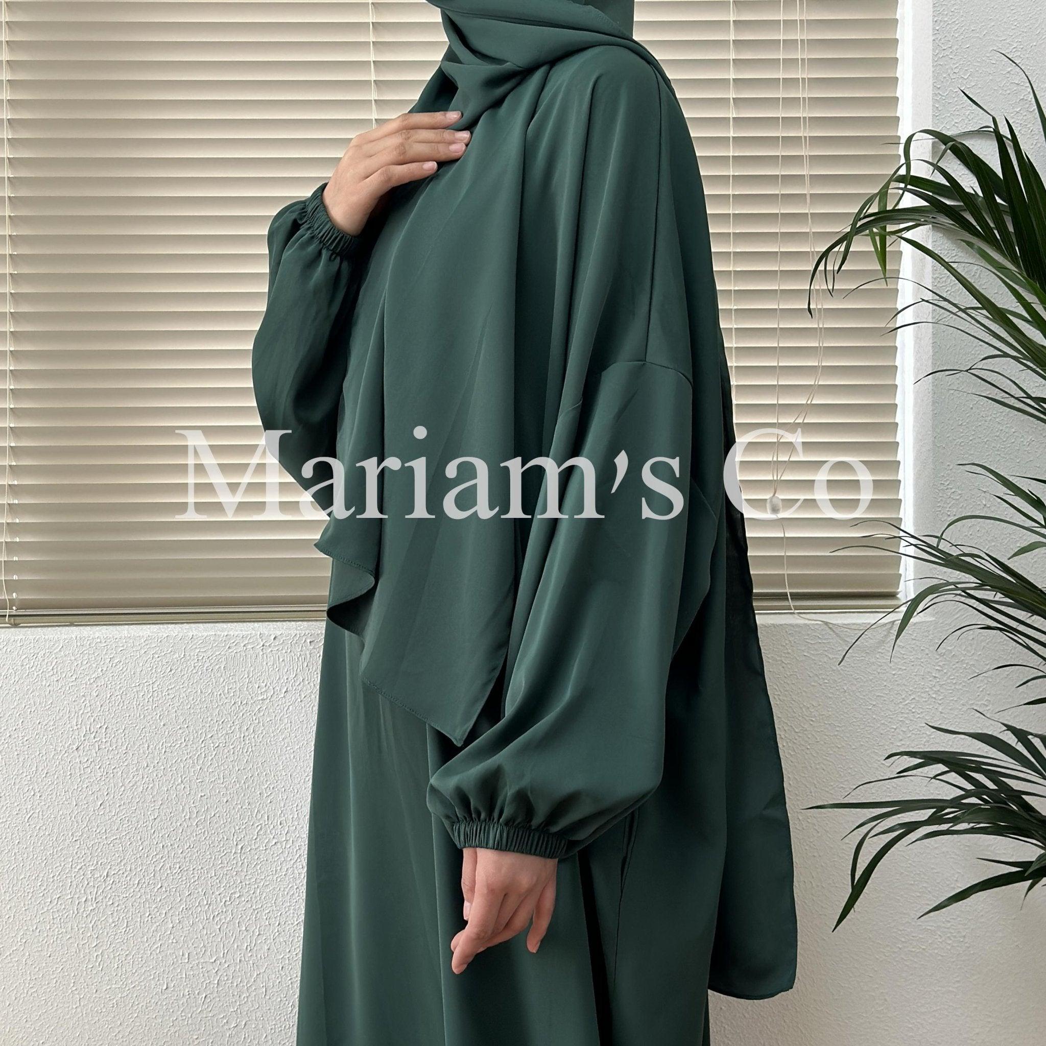 Hijab Attached Hooded Abaya With Pockets (MA0011)