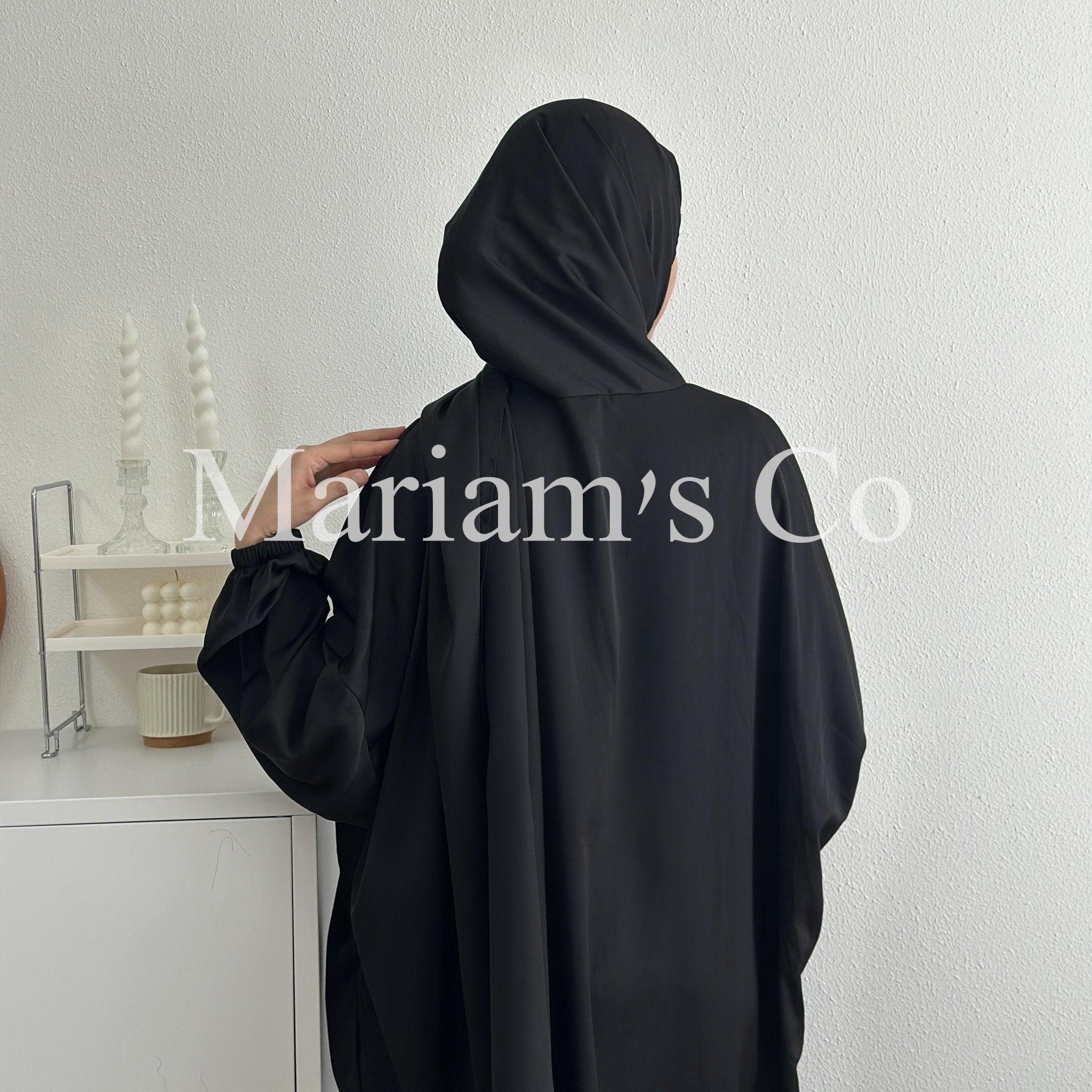 Hijab Attached Hooded Abaya With Pockets (MA0011)
