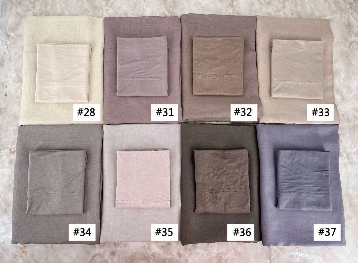 Soft Breathable Everyday Minimalist Hijab with Undercap‌ (MH186)