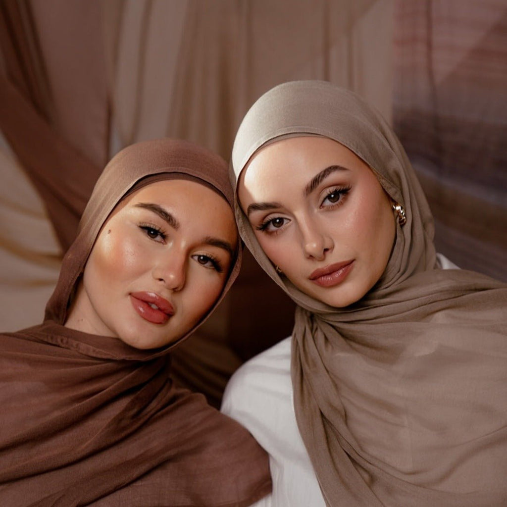 Solid Color Minimalist Versatile Soft Hijab‌ (MH170)