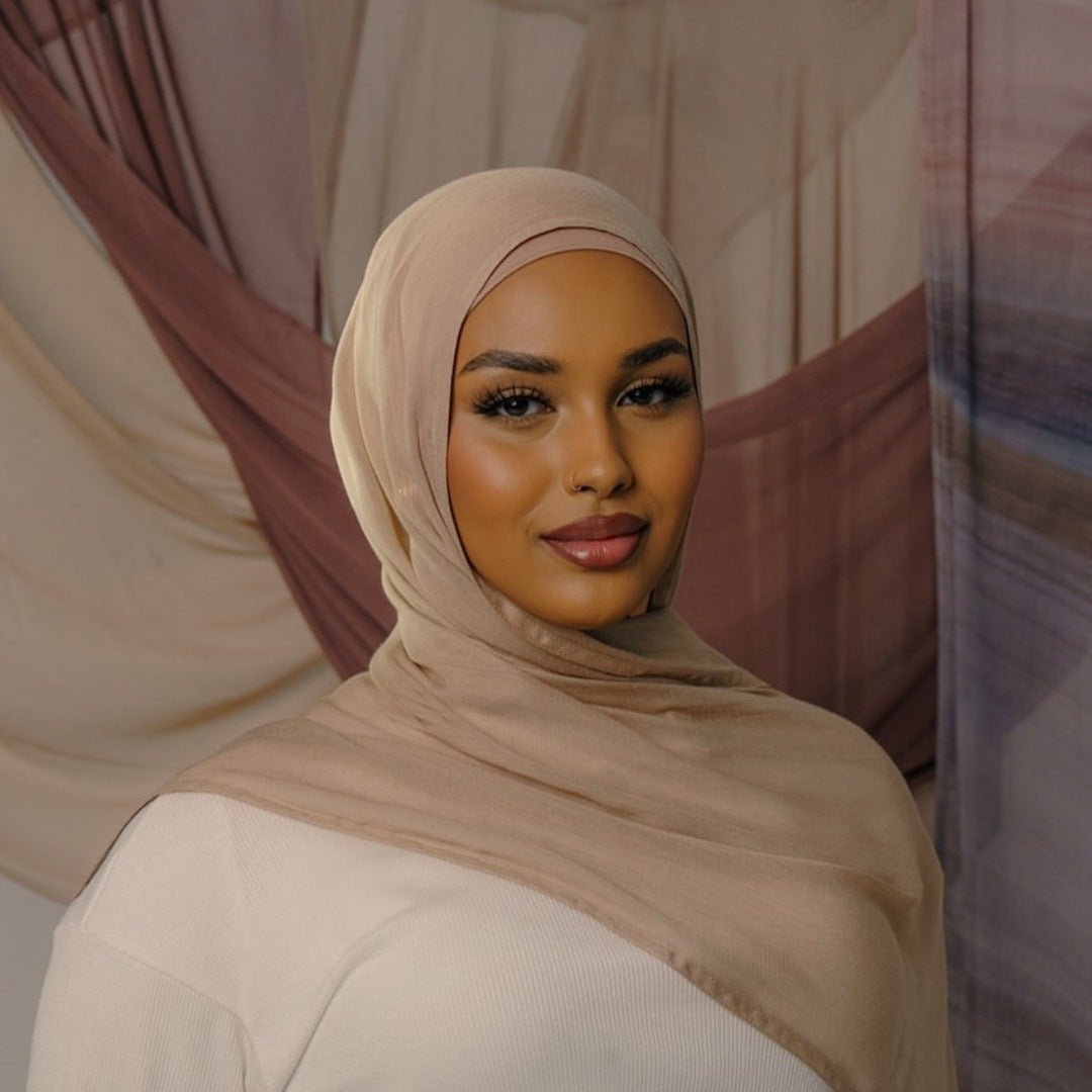 Solid Color Minimalist Versatile Soft Hijab‌ (MH170)